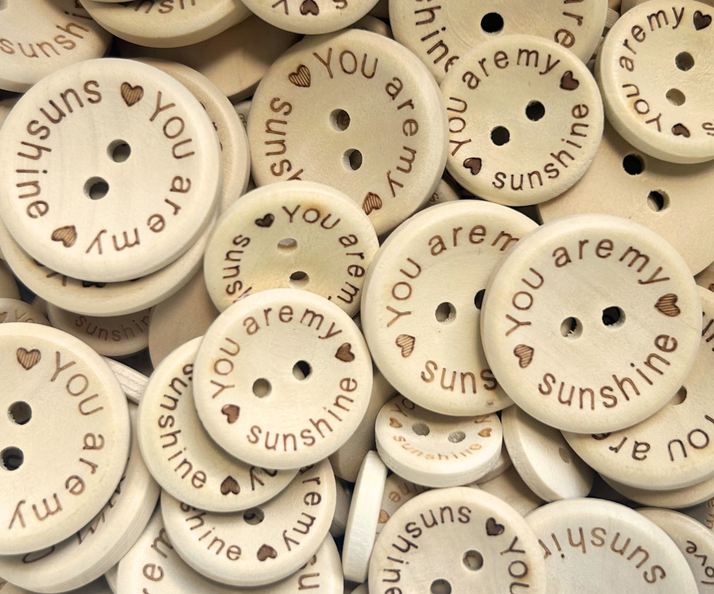 You Are My Sunshine 100 Piece Bundle - 50 - 25mm / 50 - 20mm
