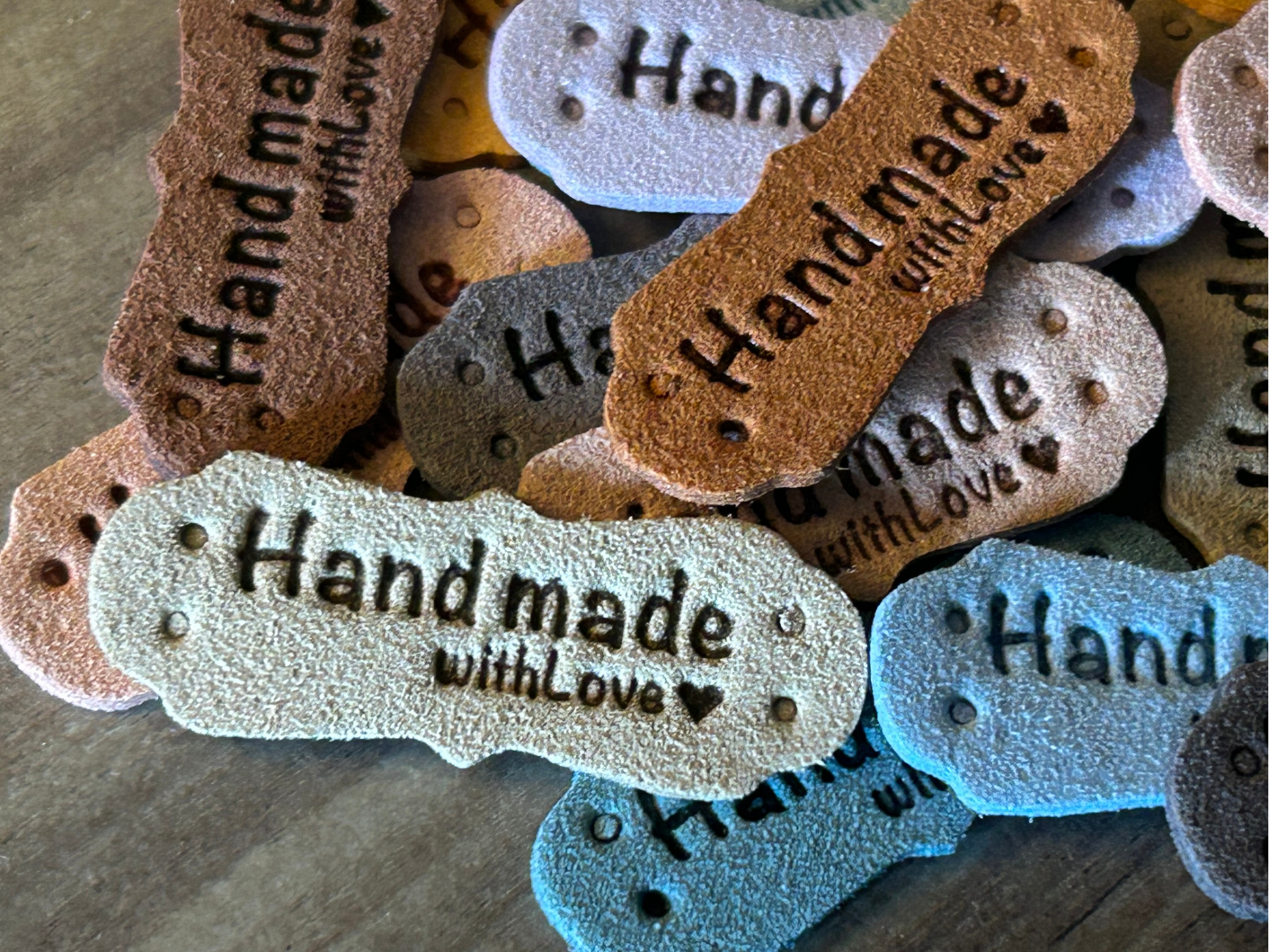 Fancy Sew-In Labels - 1.75" x .50" / 20 pieces