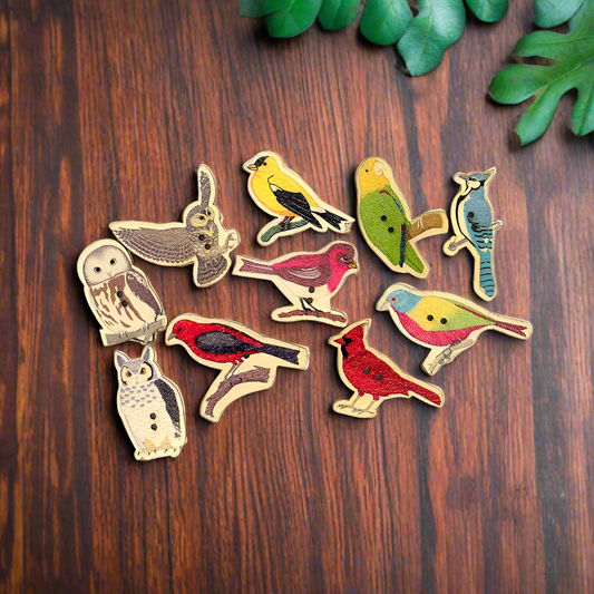 Cute Birds Mix - 20-40mm / 50 pieces