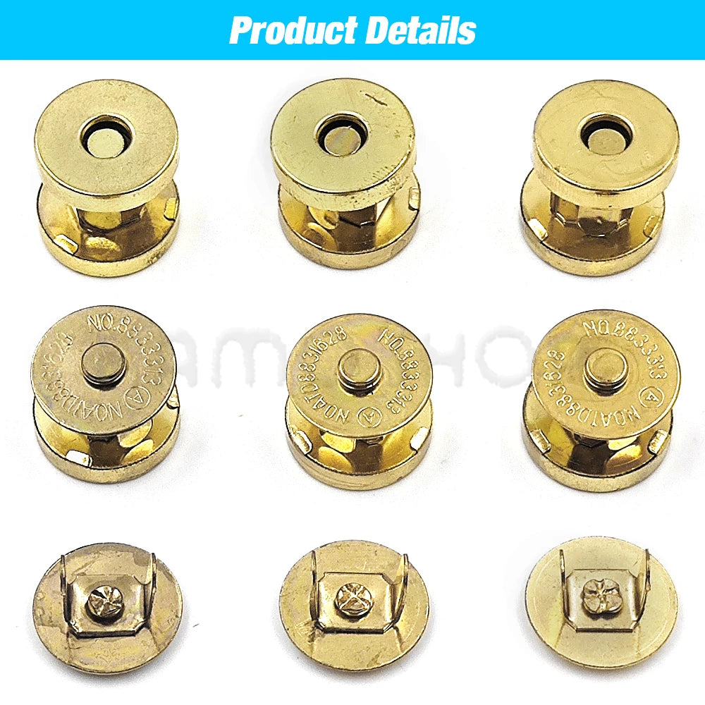 Magnetic Snap Fasteners, No Sewing Necessary! 14-18mm / 10sets