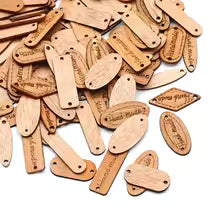 Mixed Wood Tags - 8-30mm / 50 pieces