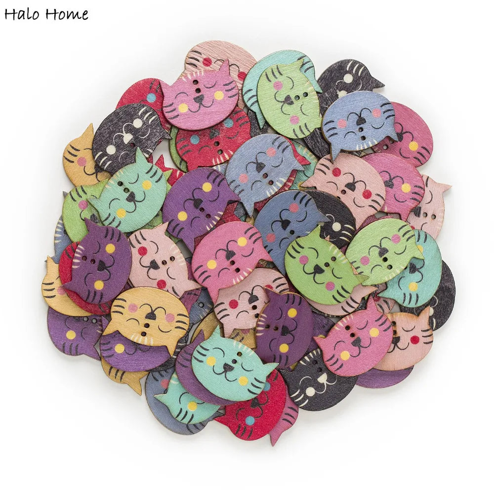 Kitty Cat Mix - 29x22 mm / 30 pieces