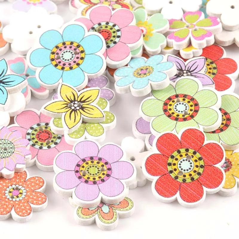 Bright Flower Mix - 18-24mm / 25 pieces