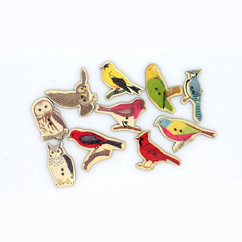 Cute Birds Mix - 20-40mm / 50 pieces