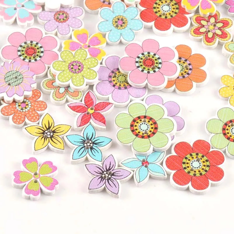 Bright Flower Mix - 18-24mm / 25 pieces