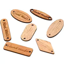 Mixed Wood Tags - 8-30mm / 50 pieces