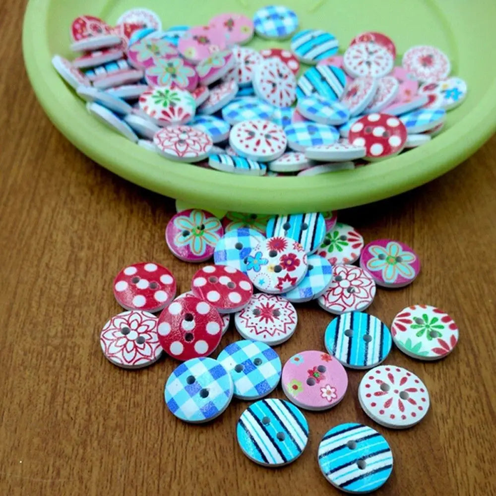 Festive Button Mix - 15mm / 100 pieces