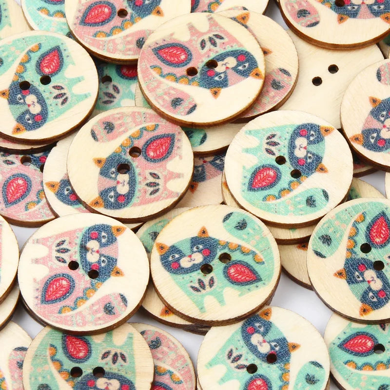 Super Cute Mixed Haberdashery Decorative Buttons - 25mm / 30 pieces