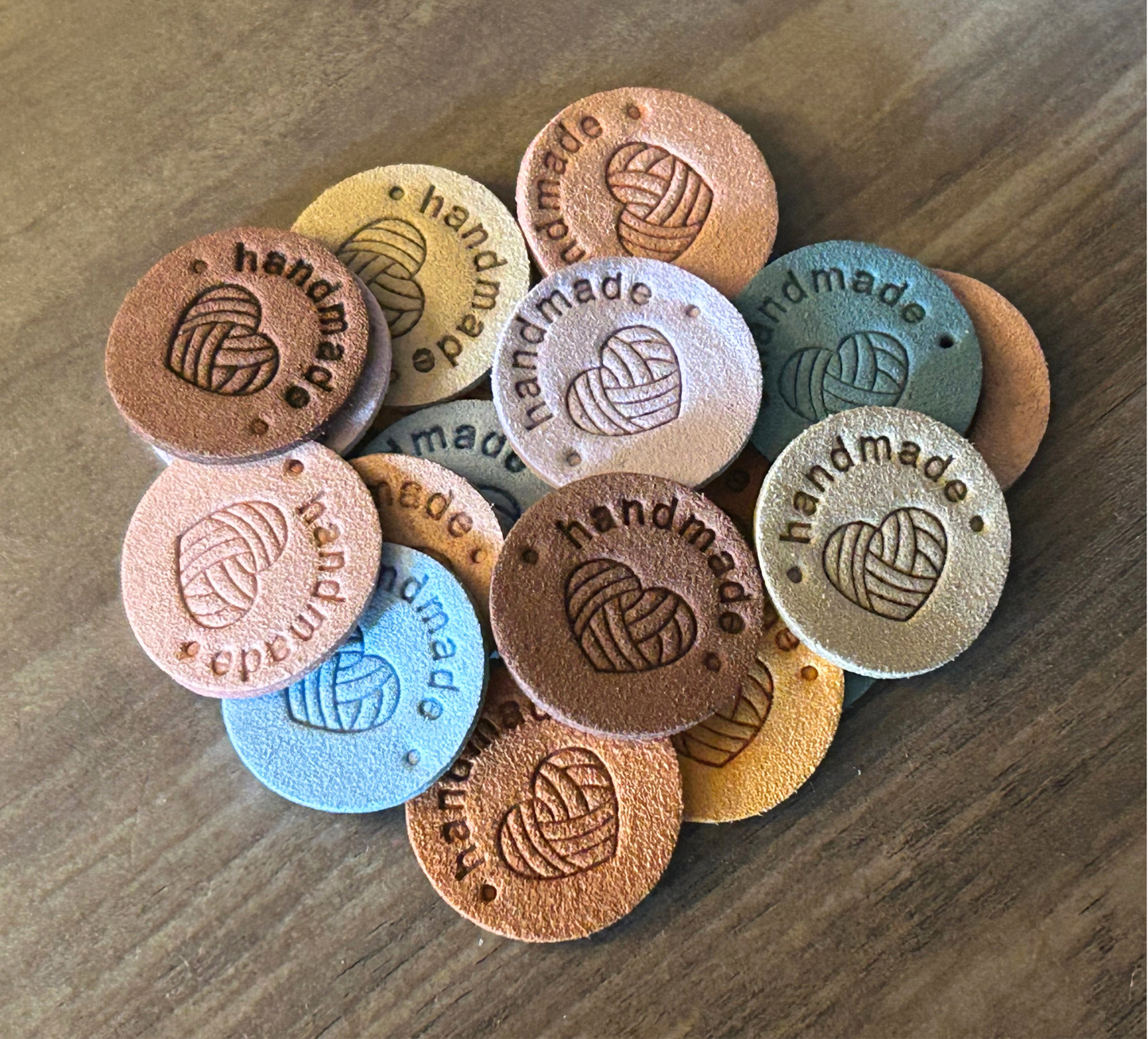 Round Sew-In Labels - 1" in Diameter / 20 pieces