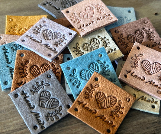 Square Sew-In Labels - 1" x 1" / 20 pieces