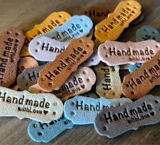 Fancy Sew-In Labels - 1.75" x .50" / 20 pieces