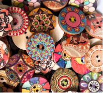 Beautiful Vintage Random Mix - 25mm / 20mm / 15mm -50 pcs bags