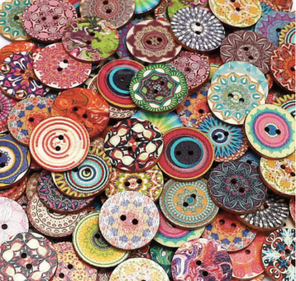 Beautiful Vintage Random Mix - 25mm / 20mm / 15mm -50 pcs bags