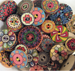 Beautiful Vintage Random Mix - 25mm / 20mm / 15mm -50 pcs bags